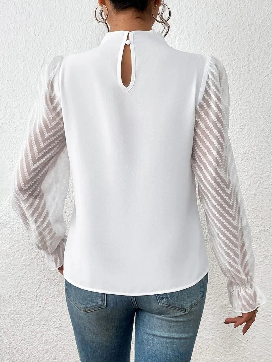 Luna - Elegant Langærmet Top til Kvinder