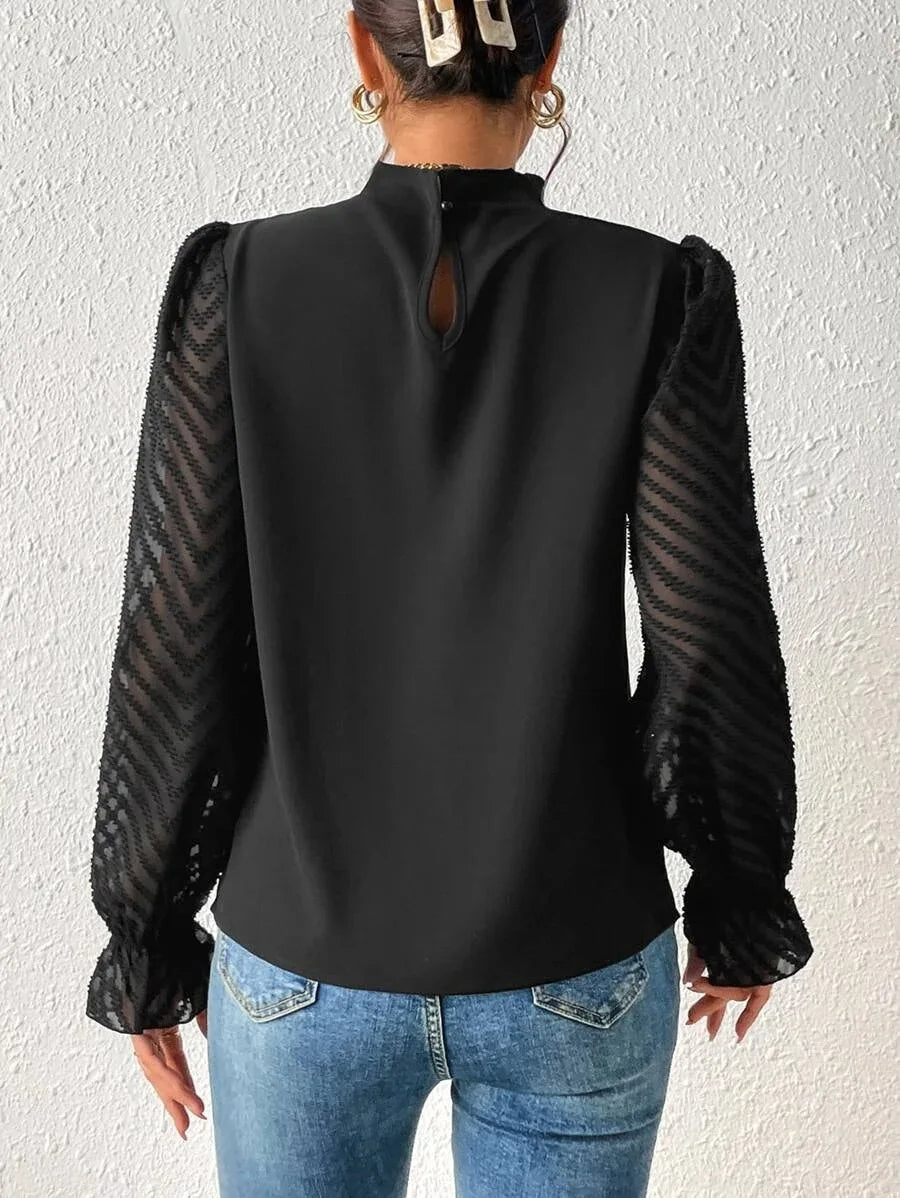 Luna - Elegant Langærmet Top til Kvinder
