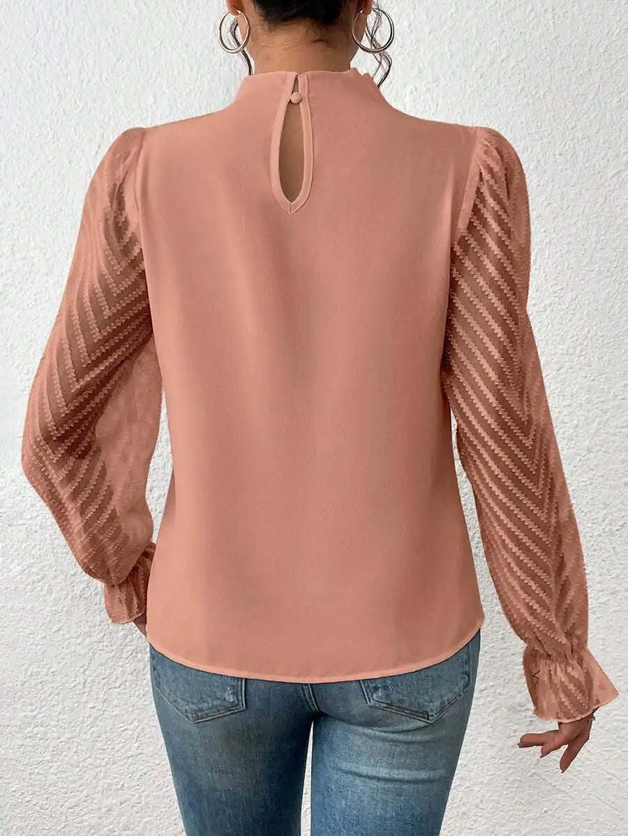 Luna - Elegant Langærmet Top til Kvinder