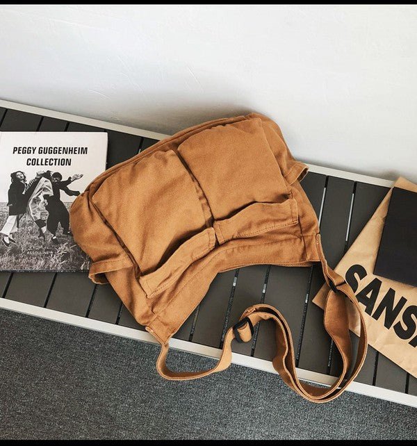 Luna | Storslagen och stilren canvas shoppingväska med finess