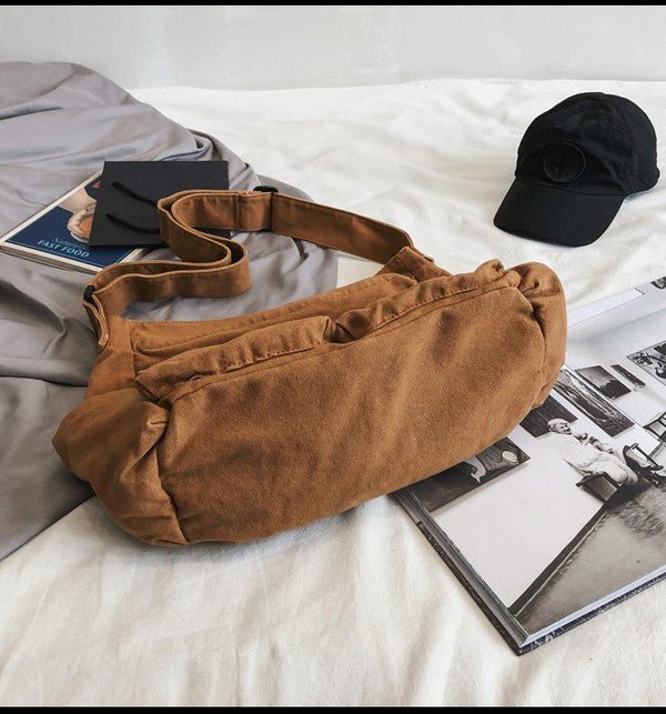 Luna | Storslagen och stilren canvas shoppingväska med finess