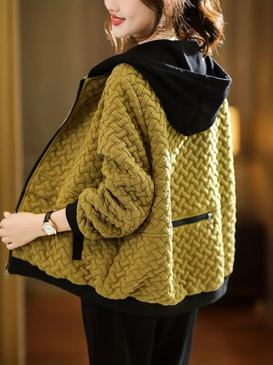 Stilfuld Vatteret Hoodie til Komfortable Dage
