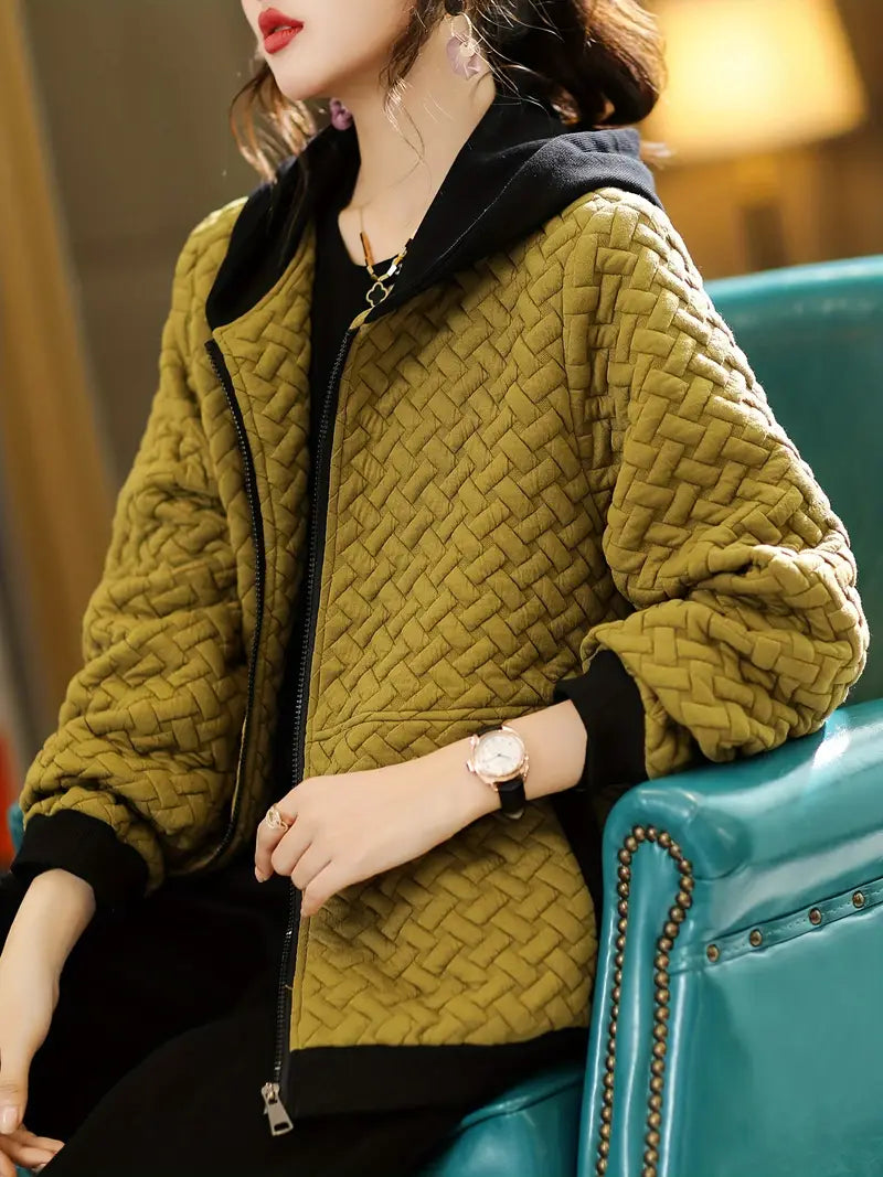 Stilfuld Vatteret Hoodie til Komfortable Dage