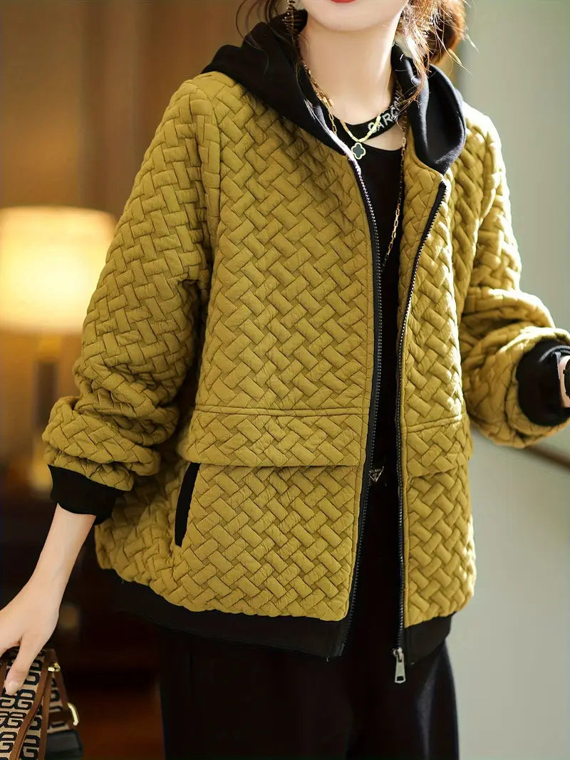 Stilfuld Vatteret Hoodie til Komfortable Dage