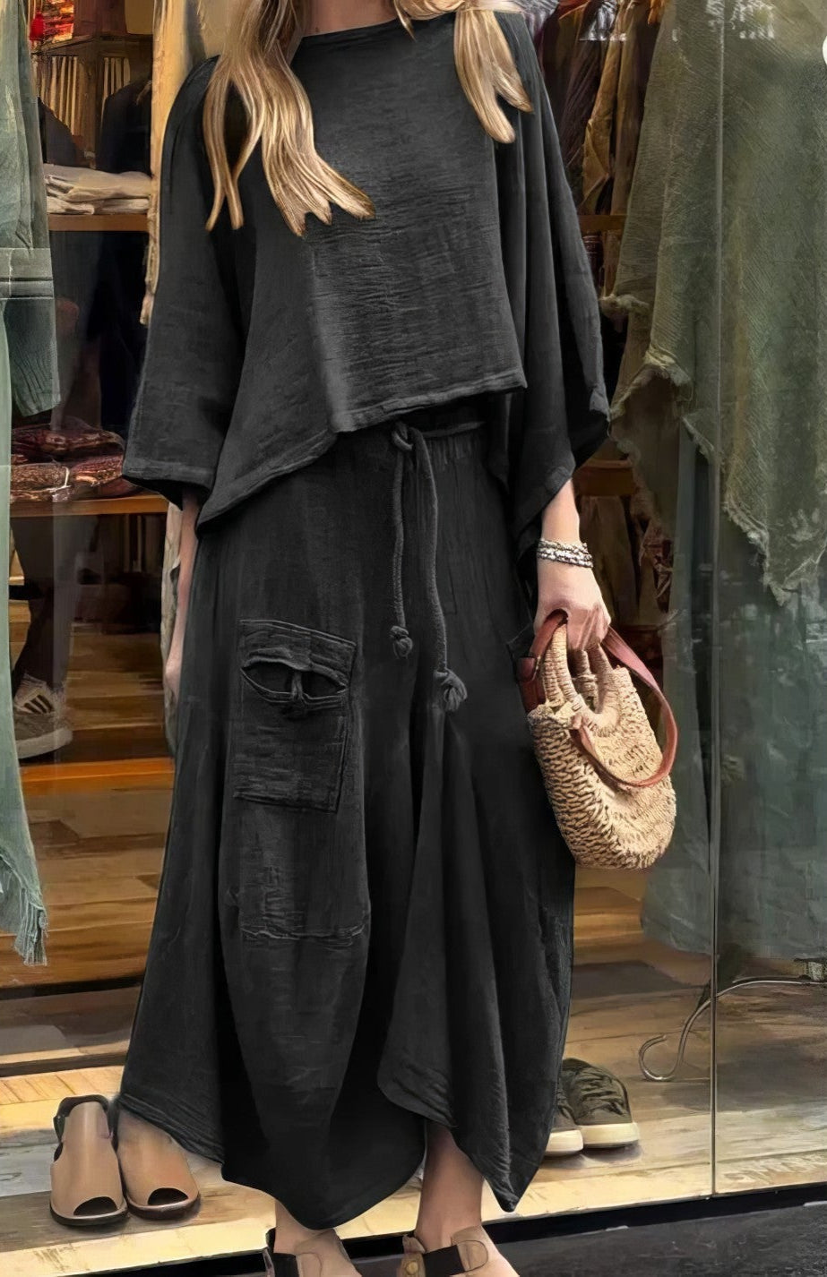 Stella – Set med blus och kjol för elegant stil