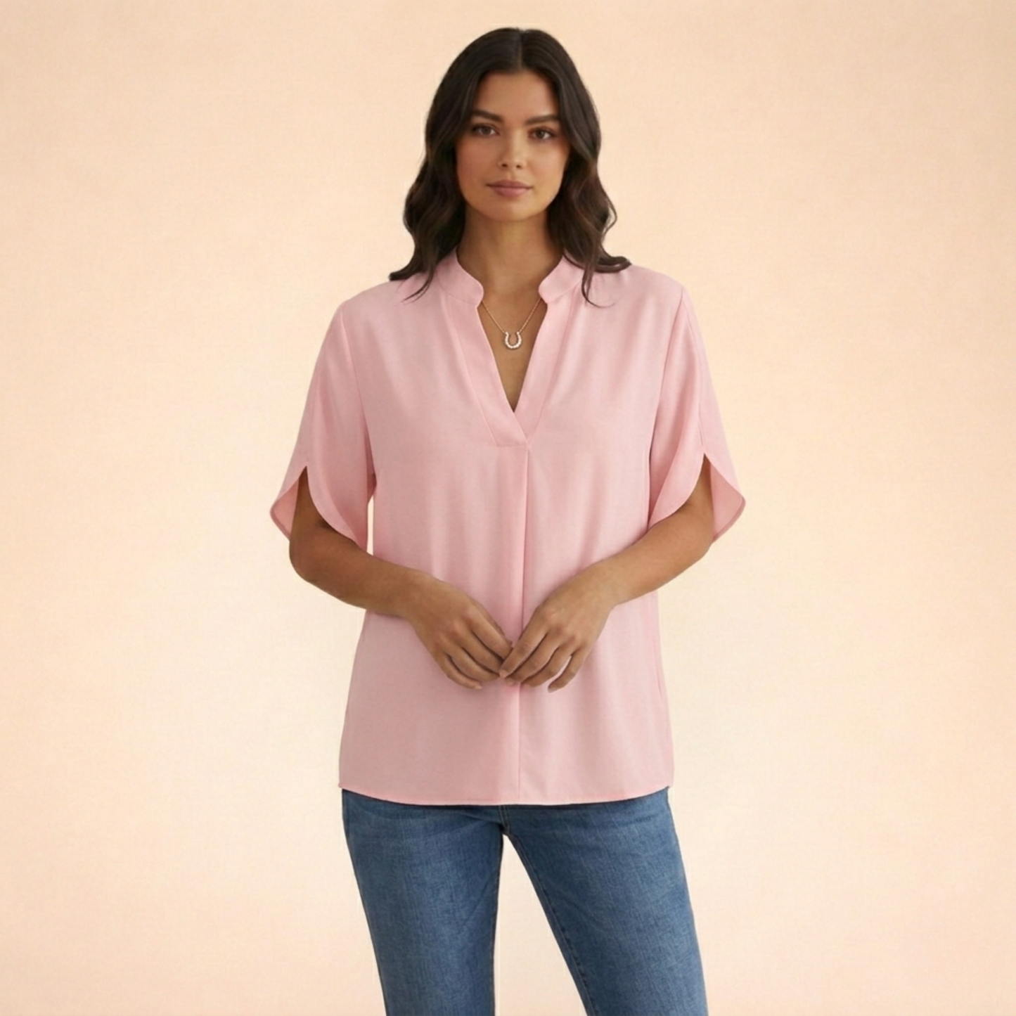 Sofia | Chic V-ringad Blus för Oöverträffad Elegans
