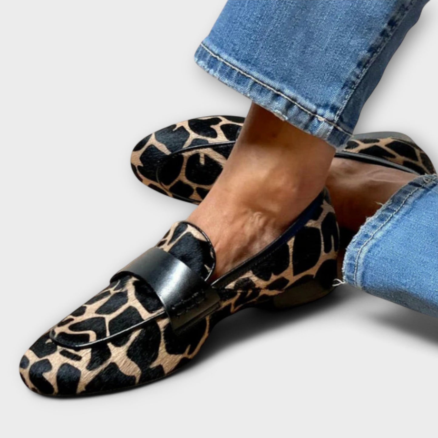 Mira | Trendiga och bekväma loafers med leopardmönster