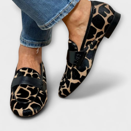 Mira | Trendiga och bekväma loafers med leopardmönster