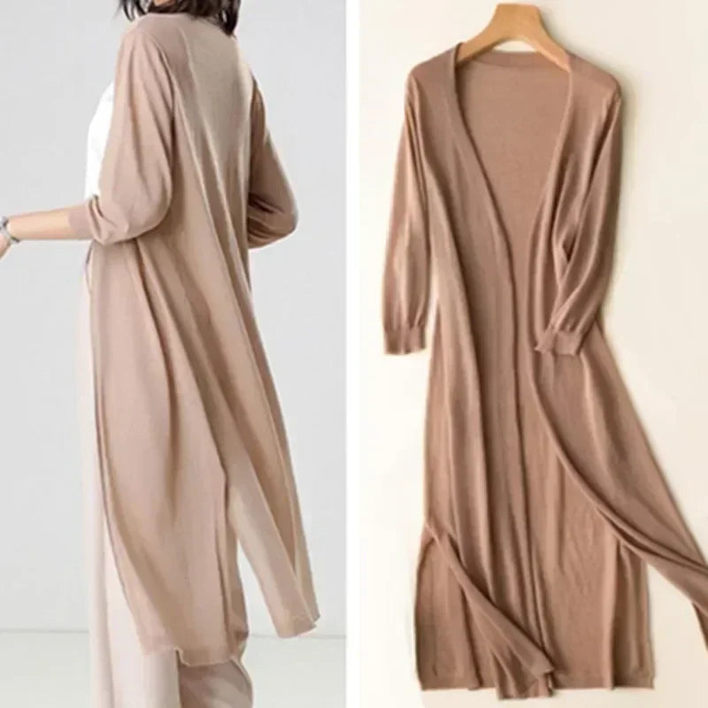 Luna| Eleganta och lätta långa koftan