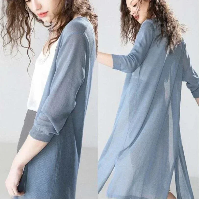 Luna| Eleganta och lätta långa koftan