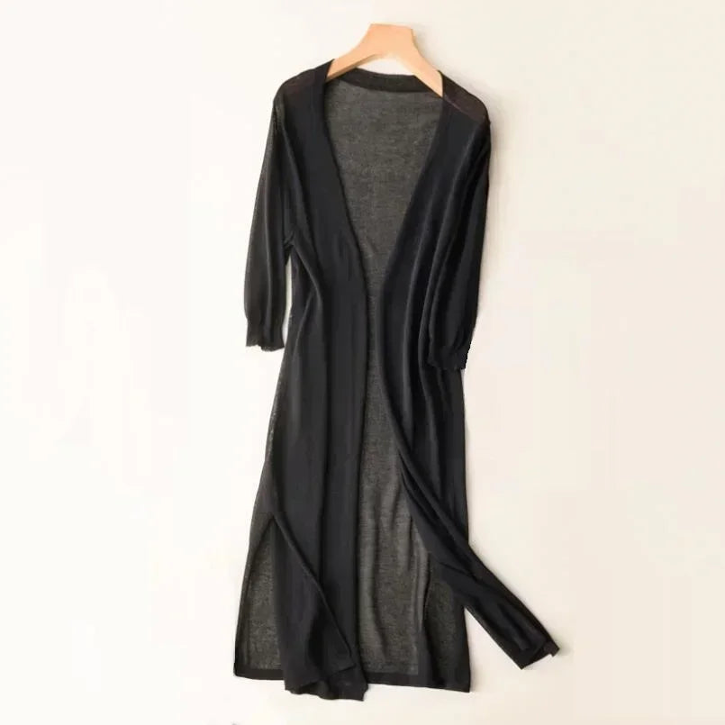 Luna| Eleganta och lätta långa koftan
