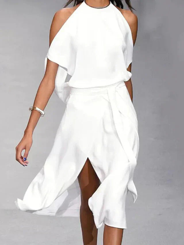 Fabelagtig Kjole med Off-Shoulder Detalje