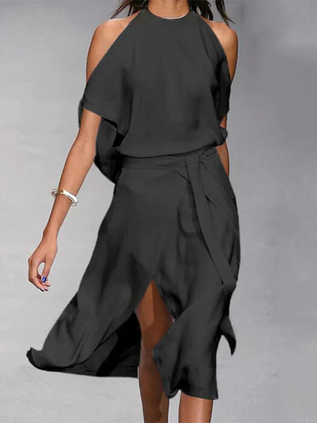 Fabelagtig Kjole med Off-Shoulder Detalje