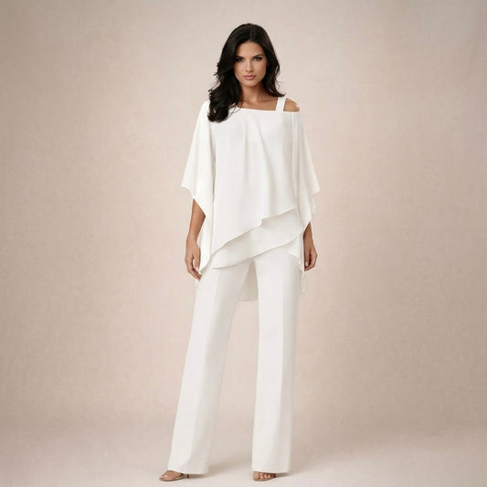 Luna | Chic och Avslappnat Off-Shoulder Sommarset
