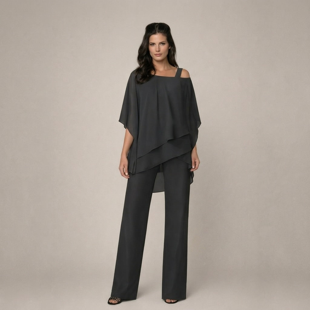 Luna | Chic och Avslappnat Off-Shoulder Sommarset