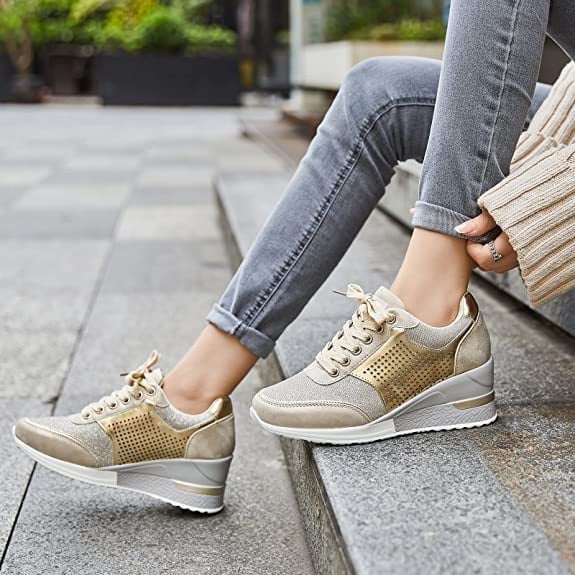 Stilfulde Wedge Sneakers med Platform til Kvinder - NovaElevate