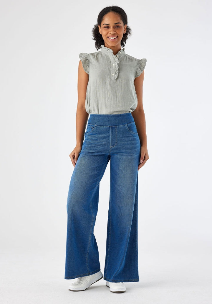 Vera| Högmidjade Superstretch Denimbyxor