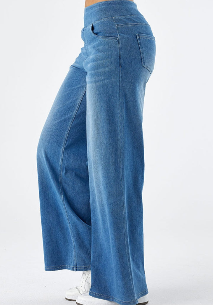 Vera| Högmidjade Superstretch Denimbyxor