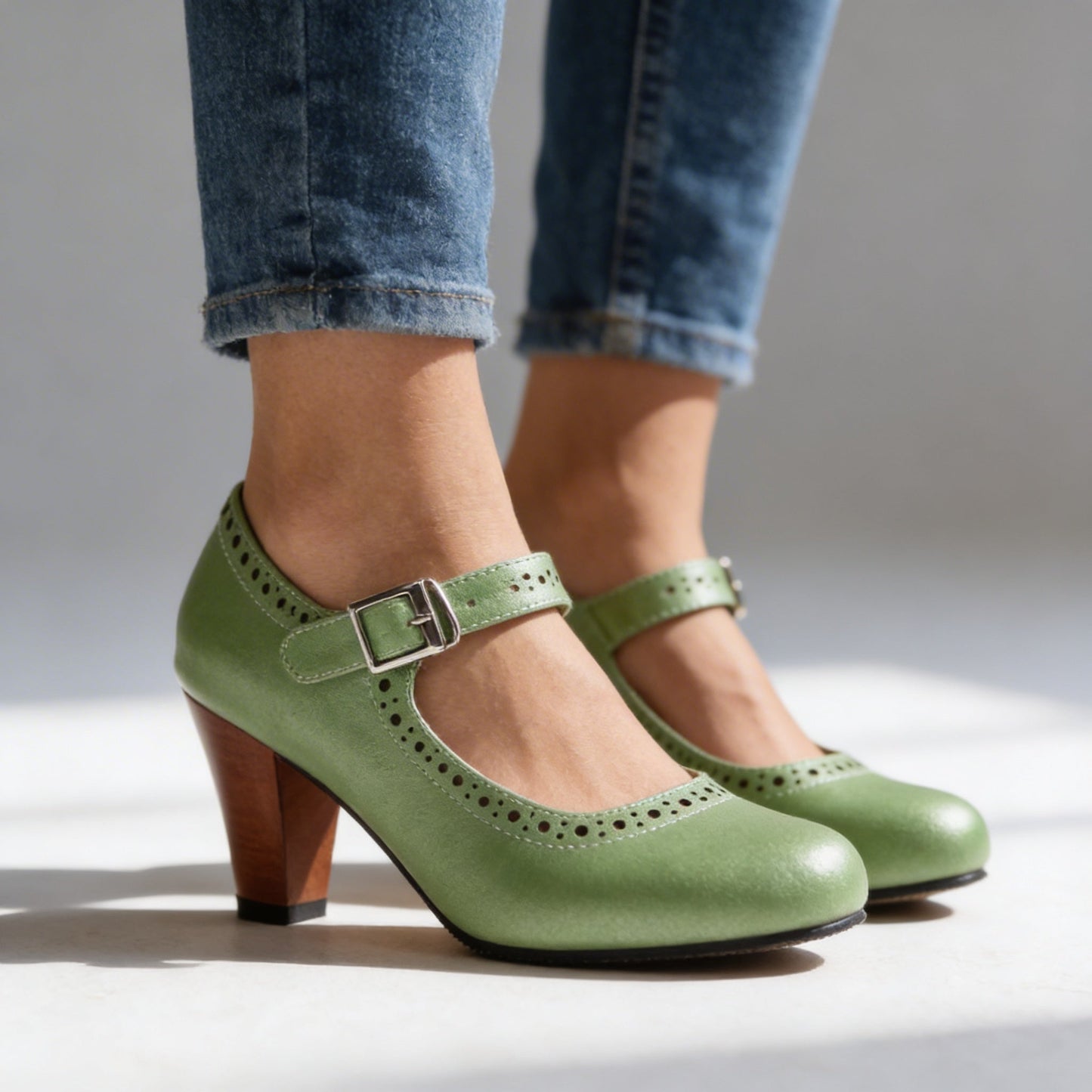 Evelyn | Eleganta Mary Janes med stabil klack