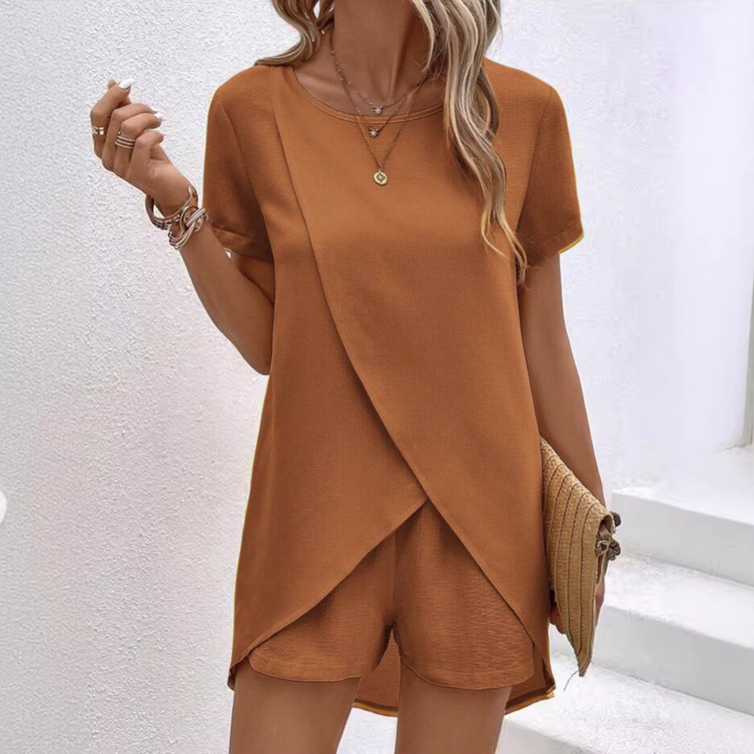 Sofia | Chic och Avslappnat Sommarloungewear-set