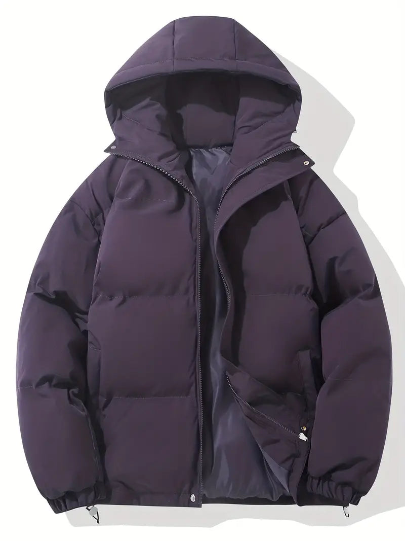 Dame Padded Coat med hætte – quiltet vinterjakke