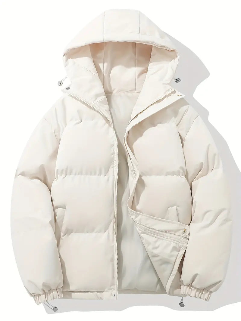 Dame Padded Coat med hætte – quiltet vinterjakke