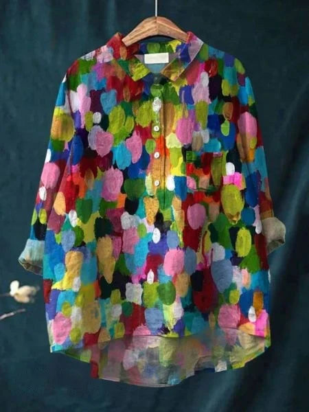Florals & Elegance - Blus med blommigt tryck
