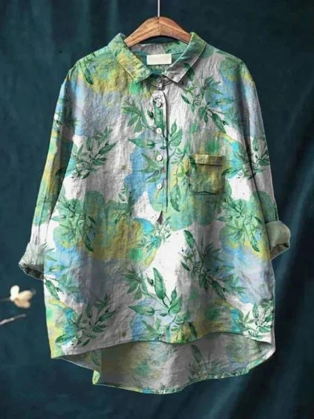 Florals & Elegance - Blus med blommigt tryck