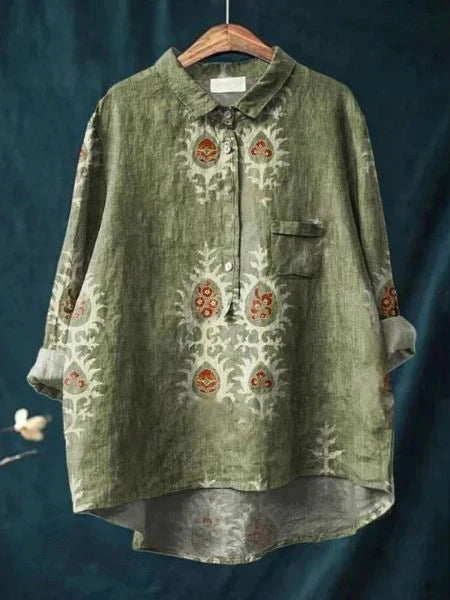 Florals & Elegance - Blus med blommigt tryck