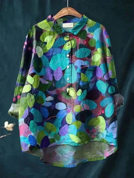 Florals & Elegance - Blus med blommigt tryck