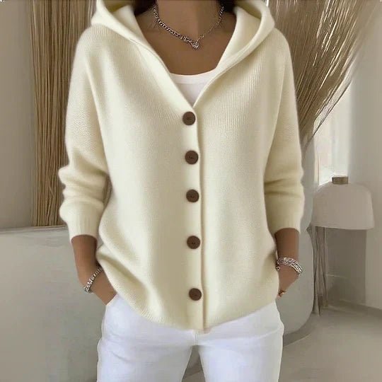 Livia | Stilren och Bekväm Hooded Knit Cardigan