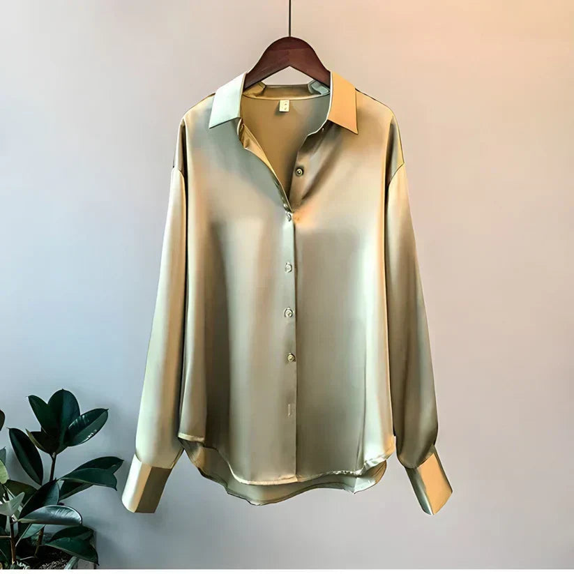 Evelina | Elegant Knappblus för Våren