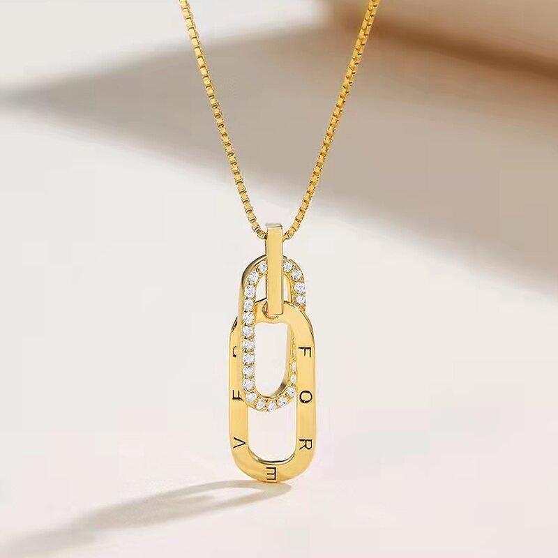 Eternity | Elegant Dubbelring-Halsband