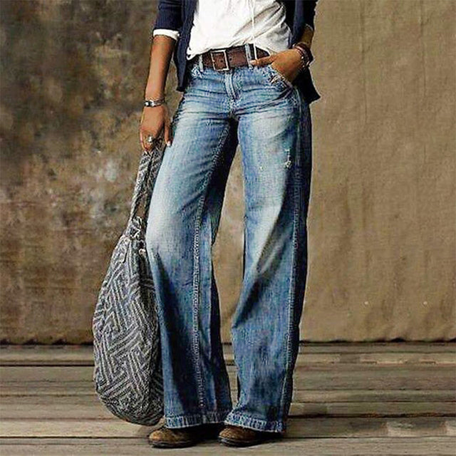 Baggy Jeans för Dam i Vintage Stil