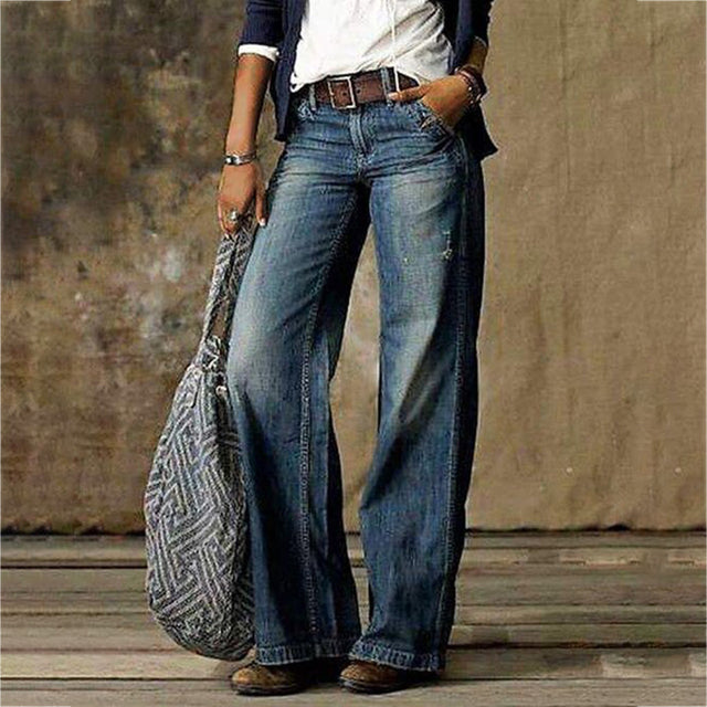 Baggy Jeans för Dam i Vintage Stil