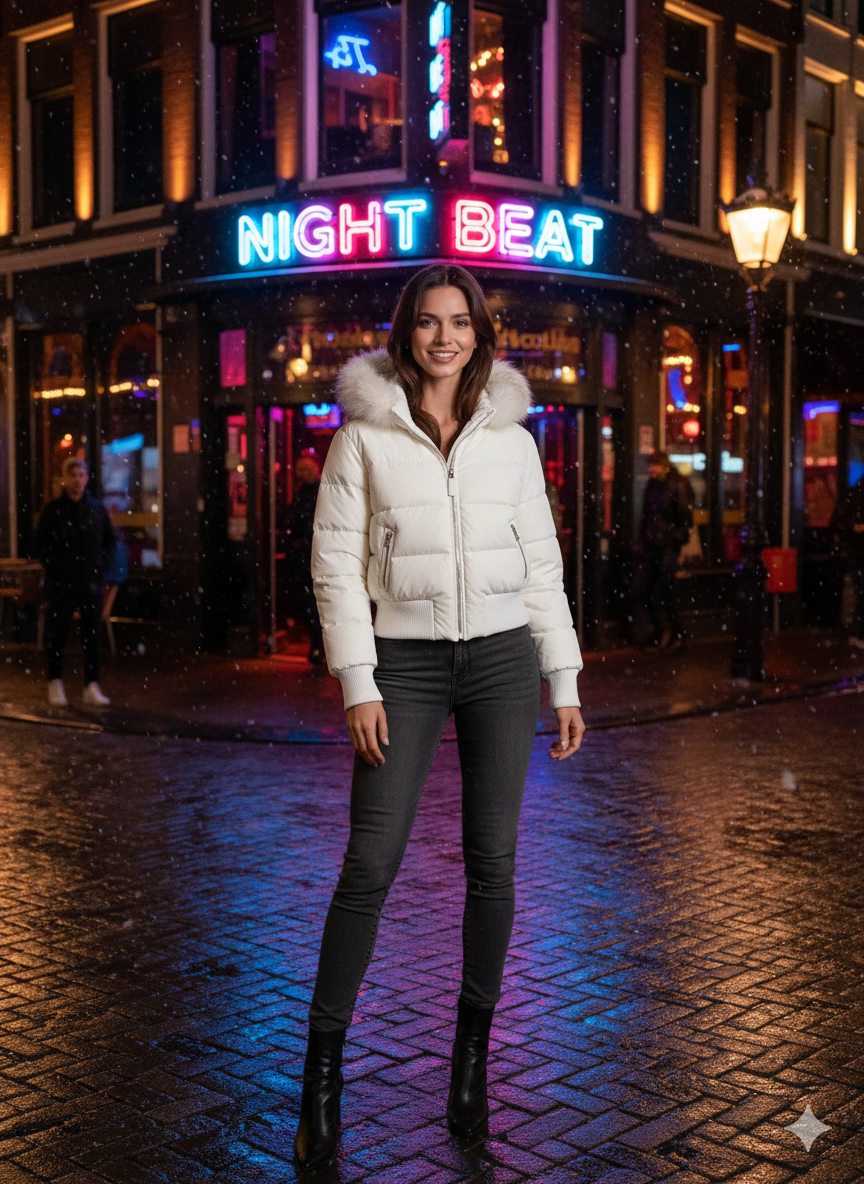 Dame Vatteret Vinterjakke – Varm, Let og Med Aftagelig Hætte