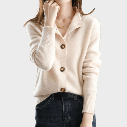 Luxuriös Cashmere-Cardigan för En Stilfull Look