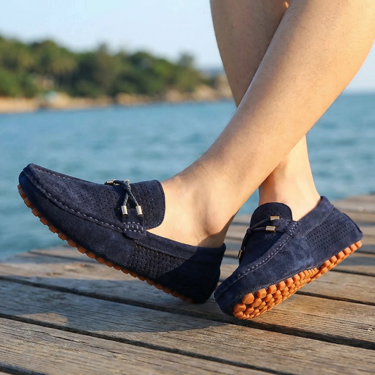 Noble | Fina perforerade läderloafers för stil och komfort