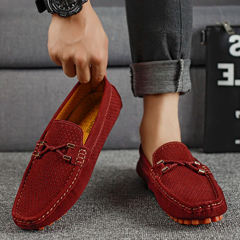 Noble | Fina perforerade läderloafers för stil och komfort