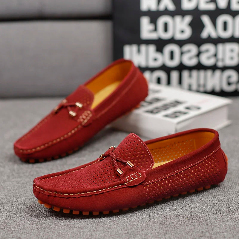 Noble | Fina perforerade läderloafers för stil och komfort