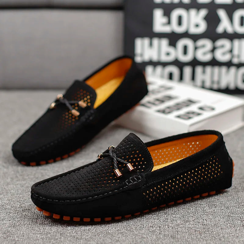 Noble | Fina perforerade läderloafers för stil och komfort