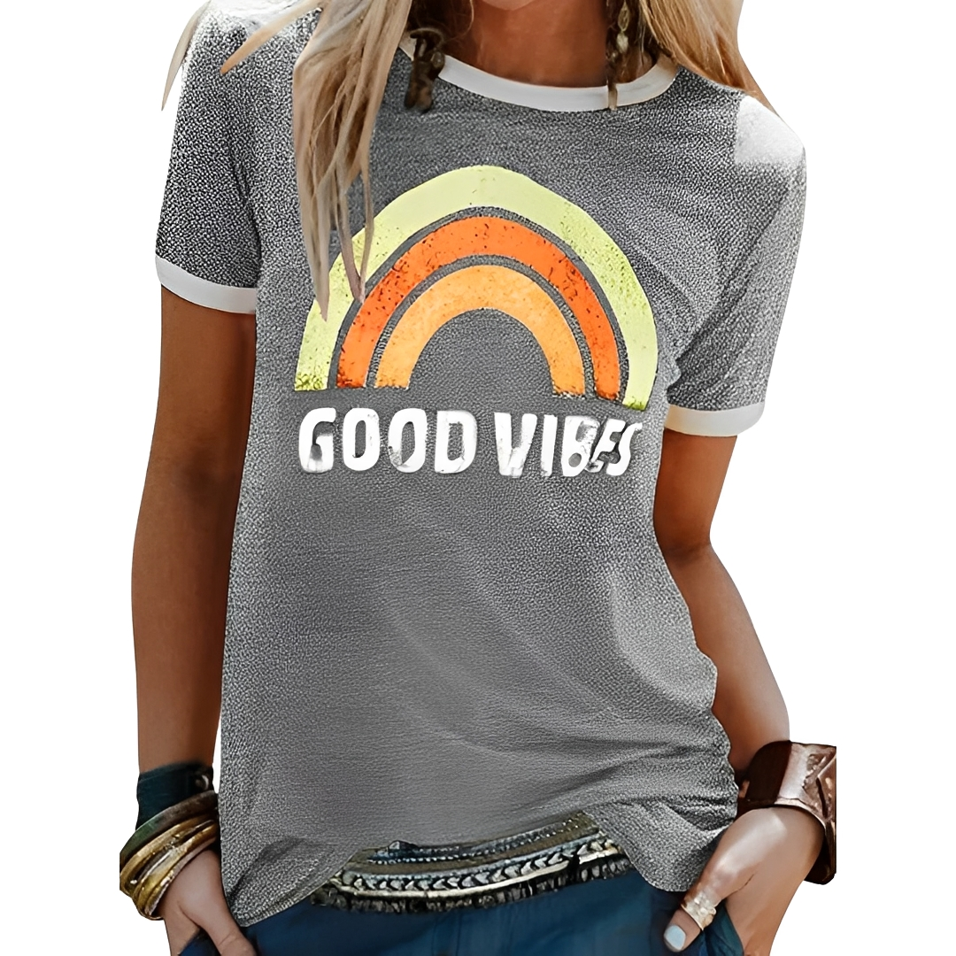 Chic T-shirt för Enkelt Stilval
