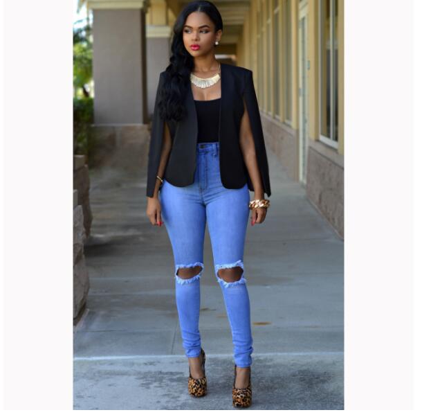 Elegant Dameblazer med Komfortabel Pasform og Stil