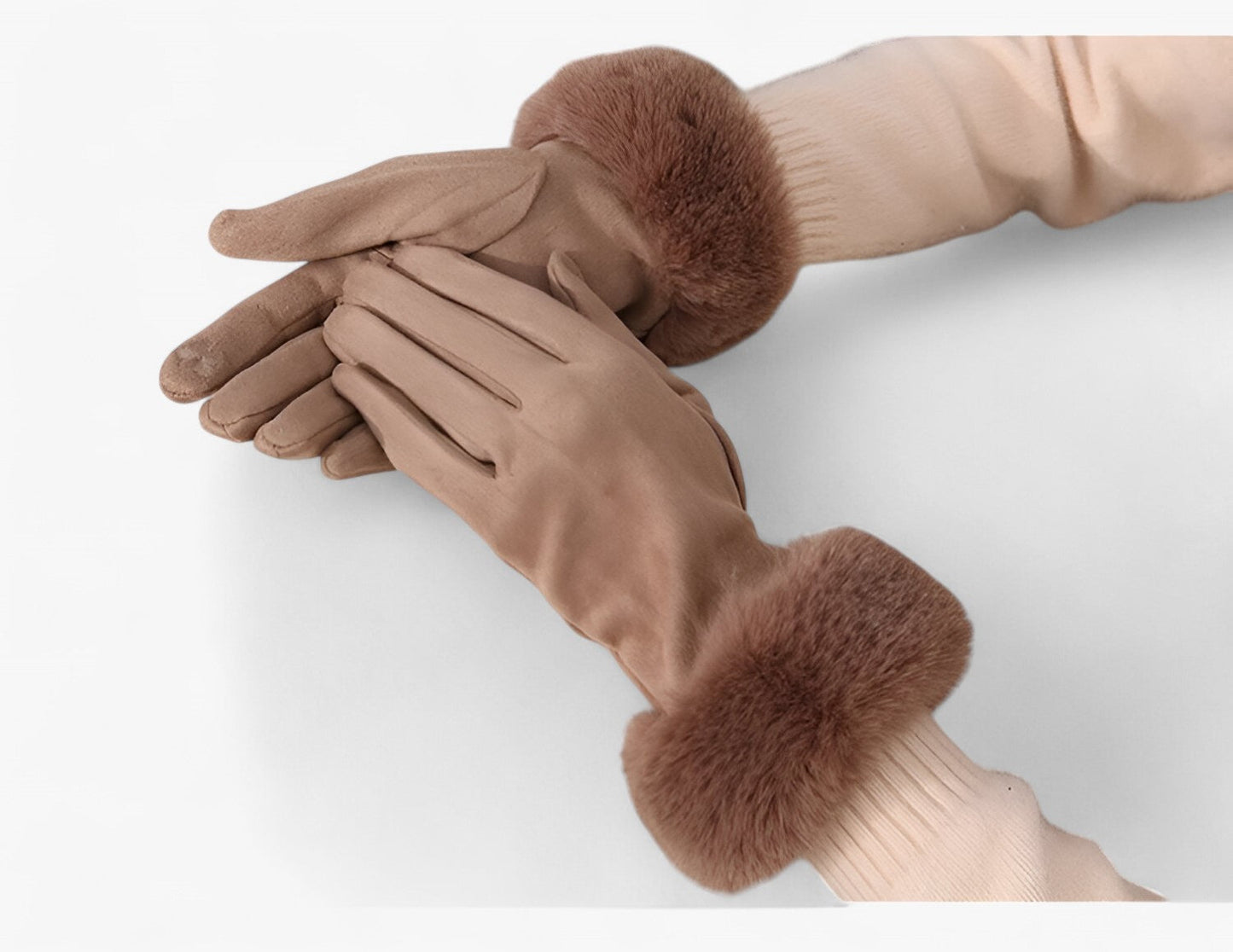 Helena Vinterhandsker med Touchscreen og Fløjlsfoer