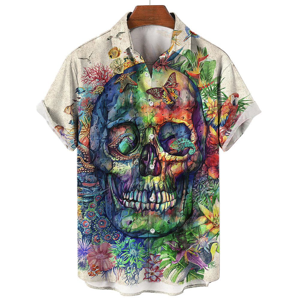 Tropisk Dødningehoved T-Shirt