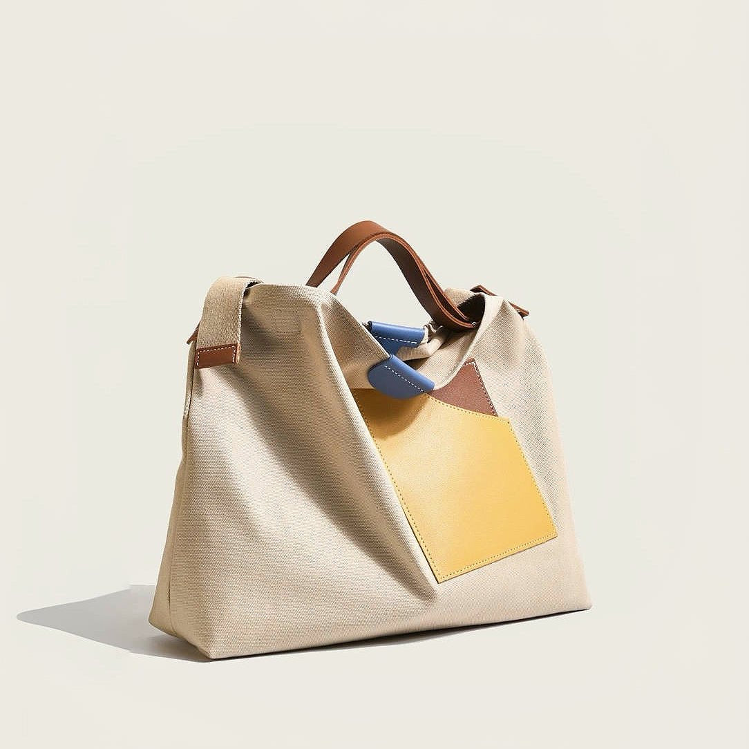 Luna | Trendig Canvas-Shopper för Stilfulla Äventyr