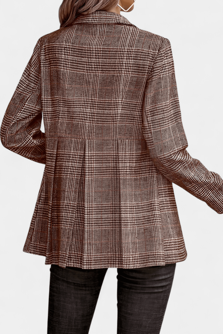 Klassisk Ternet Blazer med Elegant Snit – Dit Nye Gå-til Stykke