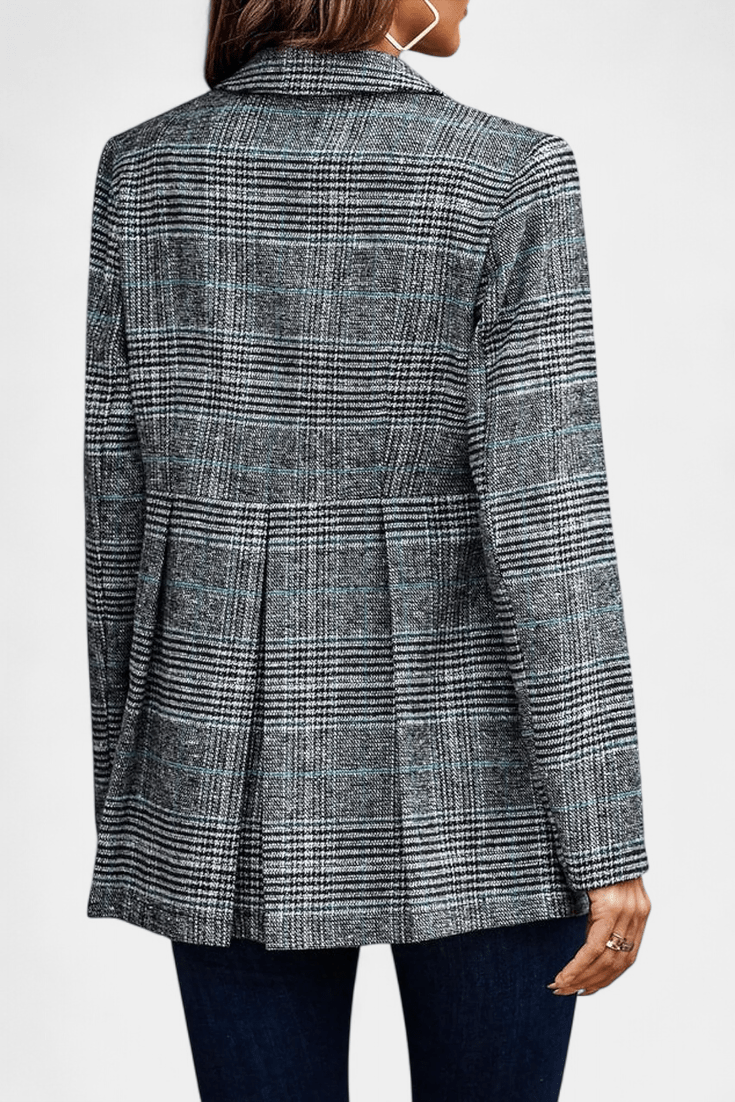Klassisk Ternet Blazer med Elegant Snit – Dit Nye Gå-til Stykke