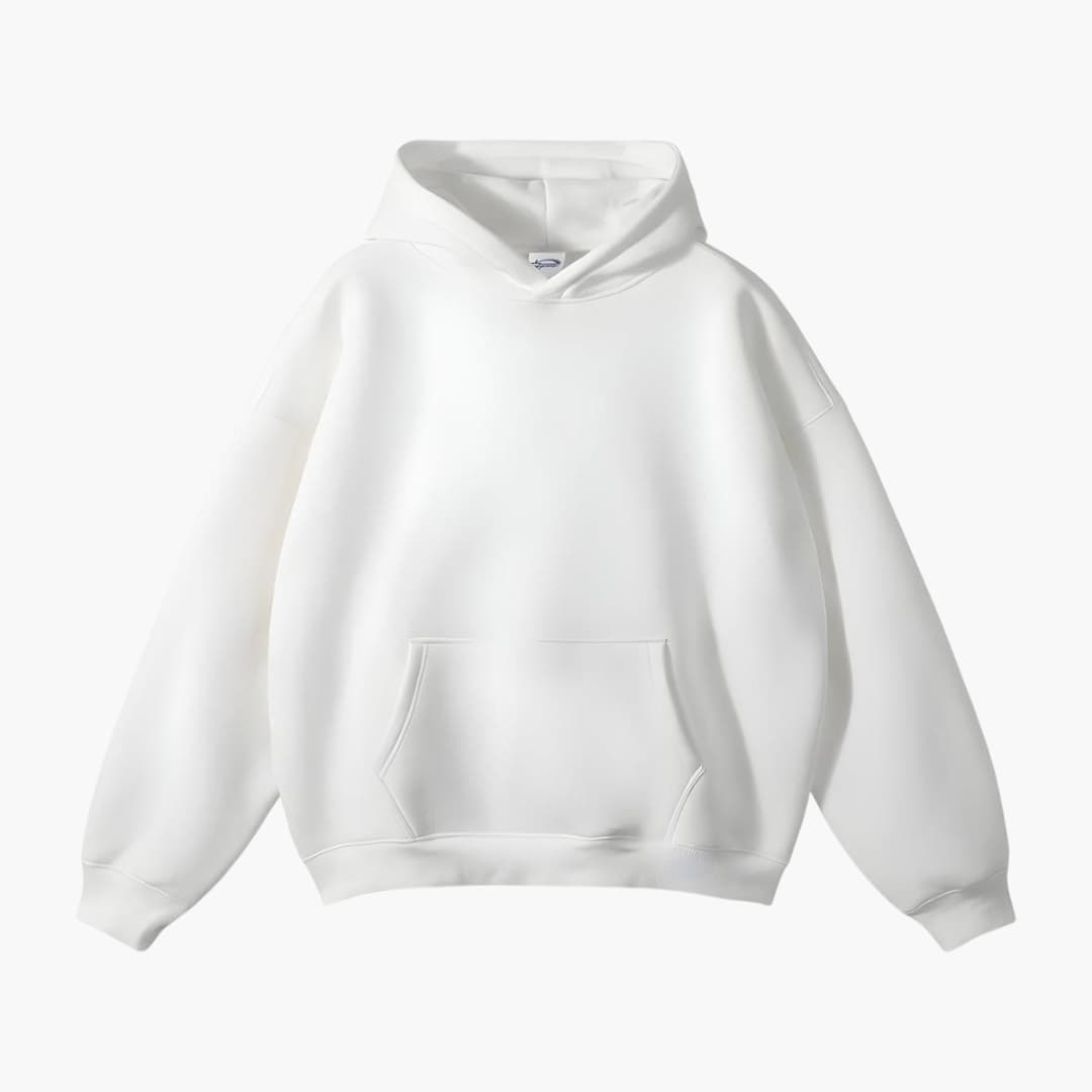 Huvtröja för män med klassisk design och huva