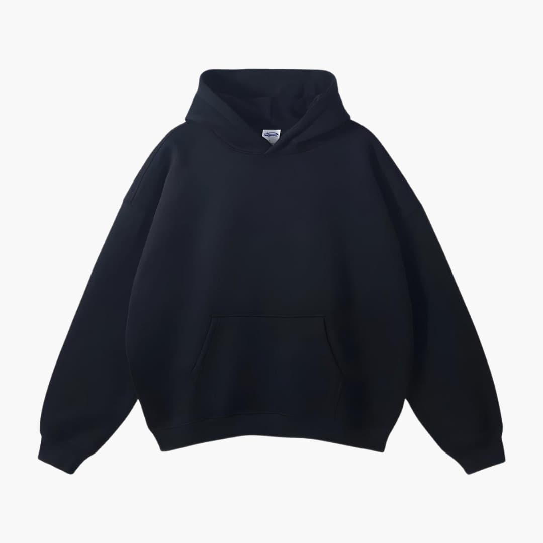Huvtröja för män med klassisk design och huva